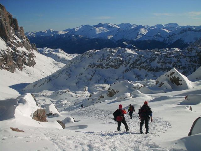 raquetas de nieve en Picos de Europa