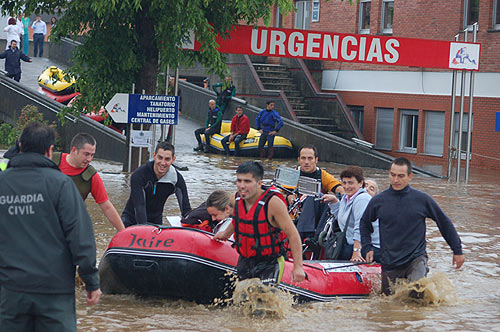 inundaciones en arriondas asturias julio 2010