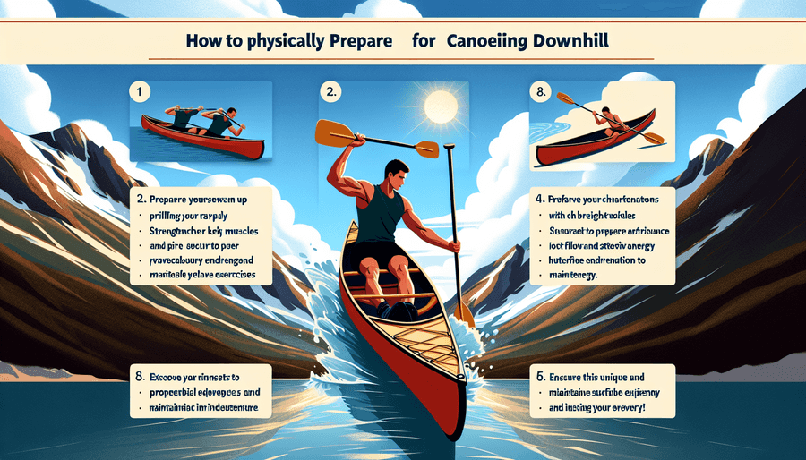 Prepárate para el descenso en canoa: calienta, fortalece músculos, perfecciona tu remo y mejora tu resistencia. Usa y cuida equipo adecuado para tu seguridad. ¡A por la aventura!
