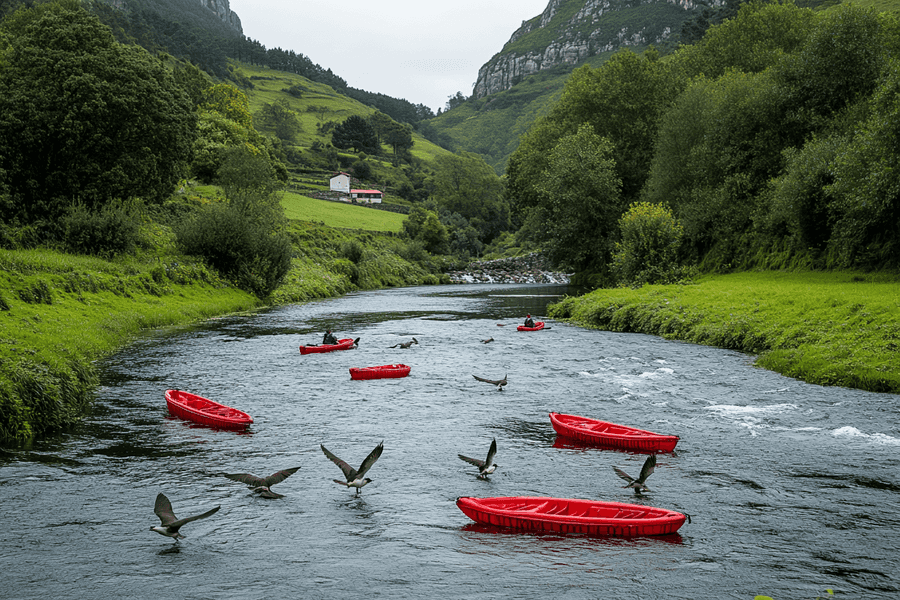 Vive la emoción del Descenso del Sella en Asturias: adrenalina, naturaleza y observación de aves en rutas únicas. ¡Una experiencia inolvidable!