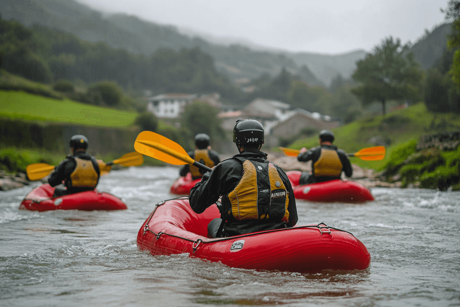 Vive la emoción del rafting en Asturias, rodeado de paisajes naturales y rápidos. Planifica tu aventura y disfruta de una experiencia única y segura en los ríos.