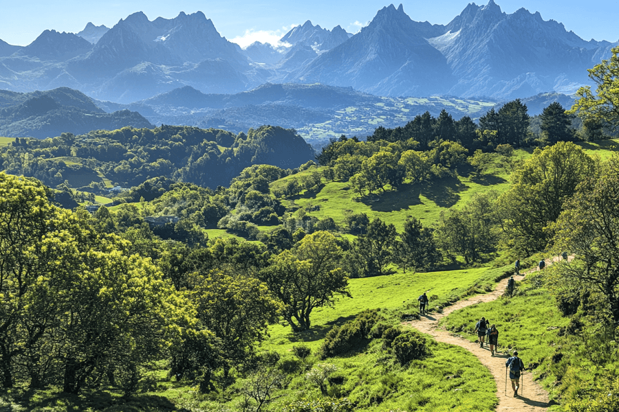 Explora Asturias con rutas de senderismo por Cangas de Onís, los Picos de Europa y la Ruta del Cares, disfrutando de montañas y lagos impresionantes.
