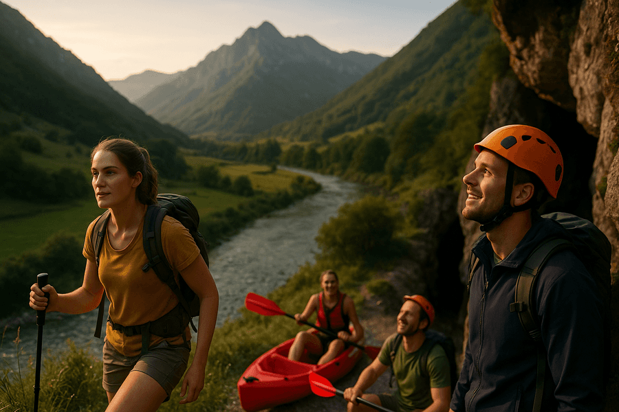 Explora Asturias: naturaleza, aventura y biodiversidad. Disfruta de senderismo, rafting y espeleología en paisajes únicos. Vive una experiencia inolvidable.